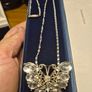 Vintage Large Butterfly Pendant + Chain Image 4