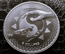 Tokelau 2020 Equilibrium (Yin-Yang) Silver  1 oz .999 coin