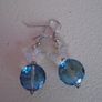 Butterfly earrings,Blue earrings.Handmade jewellery,Gift.New Image 3
