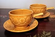 Pair of Vintage TAMS England Soup Bowl and Saucer.