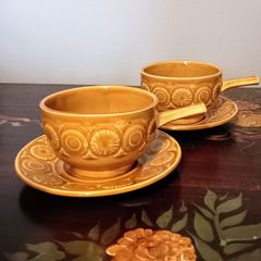 Pair of Vintage TAMS England Soup Bowl and Saucer.