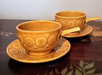 Pair of Vintage TAMS England Soup Bowl and Saucer.