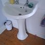 Traditional Bathroom Basin, Chrome Taps & Pedestal Image 2