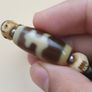 Vintage Himalayan Tibetan Treasure Vase & Stripe Pattern & Dotted Quartz Bracelet Image 3