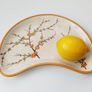 Antique Wedgwood Kidney shape plates with different blossom branches 4 pcs Image 2