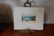 Fantastic Limited-Edition Hand-Signed Lithograph Print of a Caribbean Scene by the Renowned French Artist Alexandre Minguet (1937-1996), #249/1000