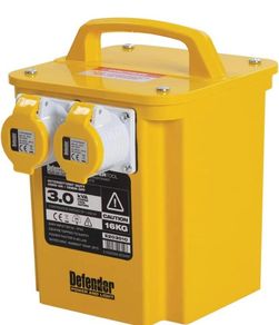 3kVA Portable Transformer 110V 3000W, Yellow (FREE POSTAGE)