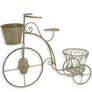 Vintage Bicycle Planter  Retro Iron Garden Ornament with Flower Pot Holders Planting Bike Image 2