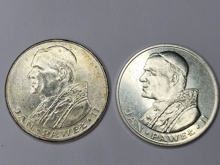 Poland silver coin 1000 zl John Paul II 1982