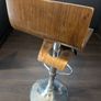 Bar Stools / Chair wooden Set of 2 with Low Back for Breakfast Kitchen Counter Island Image 5
