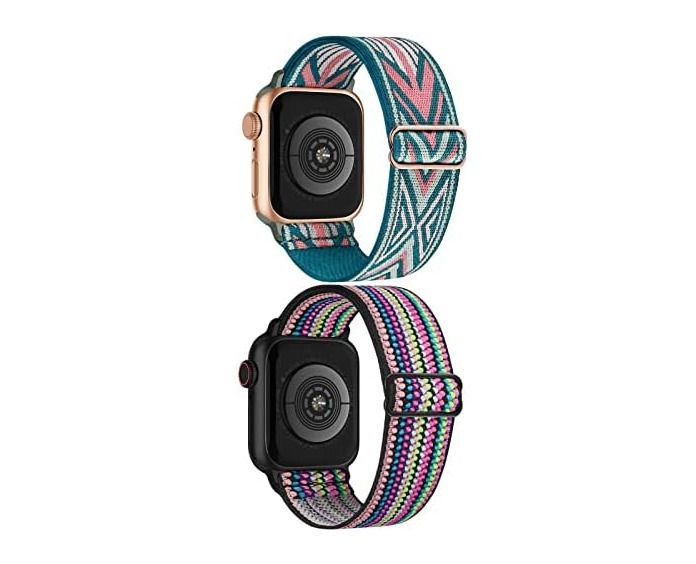 Scrunchie Strap for Apple watch band 38mm 40mm 41mm Elastic Nylon bracelet iWatch series 7 se 6 5 3 Ultra 8