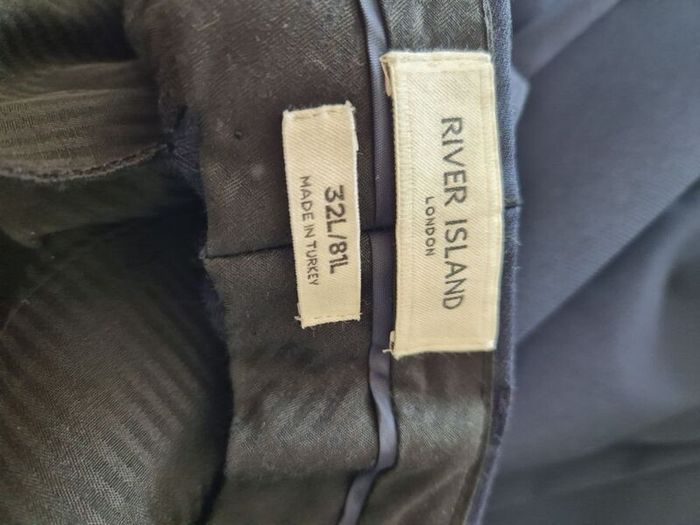 Mens River Island Navy suit