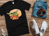 Star Wars Cute Baby Yoda t-shirt for adults and kids