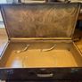 Very old leather trunk Image 2