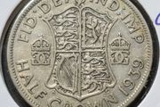 Great Britain 1939 King George VI Silver .500 Half Crown Coin