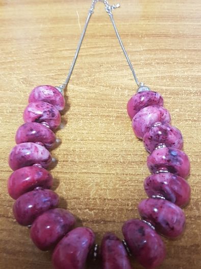 Necklace with silver chain