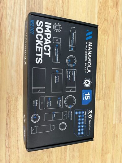 Brand New Manarola 15Pc 3/8" Socket Set