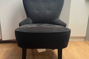 Black Fabric Armchair