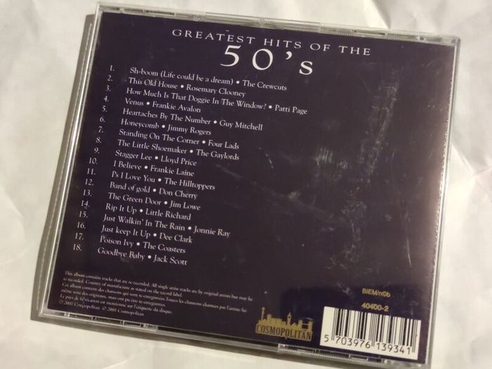 Greatest Hits of The 50s Cd