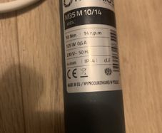 Tubular motor 10Nm