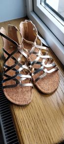 Girls F&F gold sandals