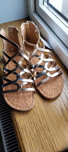 Girls F&F gold sandals