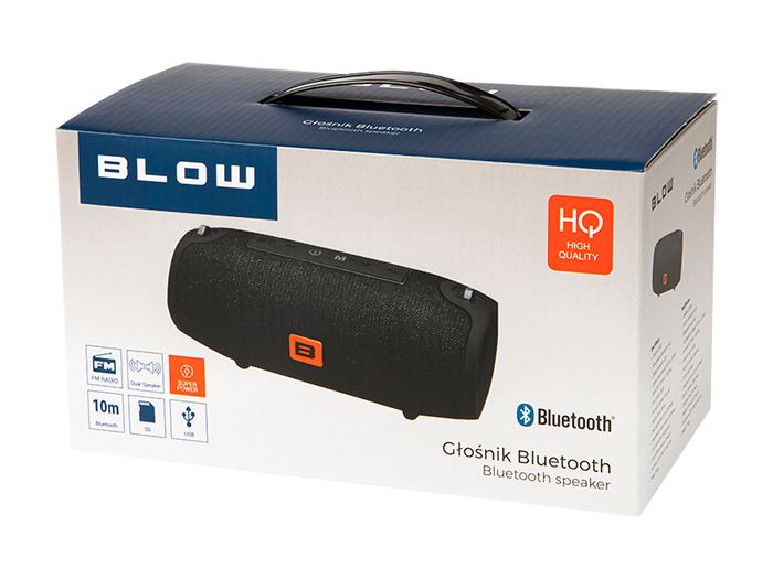 New 2x 6W Bluetooth Portable Audio Speaker Radio FM SD Slot AUX Boombox #1187