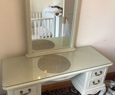 Cream Dressing Table with Mirror  French Style