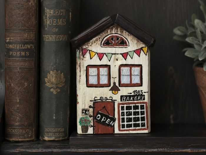 handcrafted tiny wooden house!