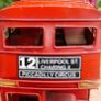 (12" long) London Evening News Oxford Diecast Vintage Model Double Decker Red Bus Image 8