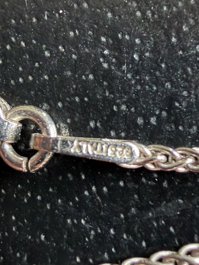 silver necklace