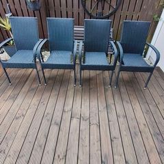 4 x garden chairs