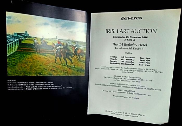 deVeres Irish Art Auction Catalogue (Wed 8th Dec 2010) - Large Paperback