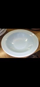 mid century blue bowls x 6