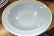 mid century blue bowls x 6
