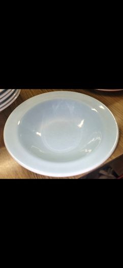 mid century blue bowls x 6