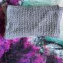 Grey crochet snood Image 2