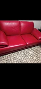Red leather