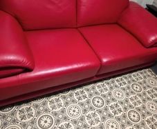 Red leather