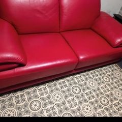 Red leather