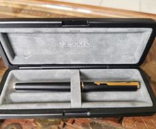 Vintage Parker Arrow Matte Black GT Fountain Pen. Original Case