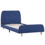 Bed Frame Blue Fabric 90x190 cm Image 2