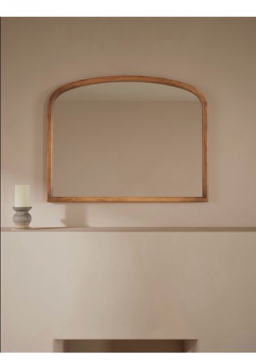 M&S arched wooden mirror