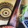 THE ROUGHNECK Fretless hand carved African neck with a vintage Hunters biscuit tin Image 6