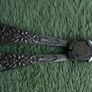 Silver or Silver Plated Victorian Grape Scissors in a floral etched Pattern (no stamps) Image 2