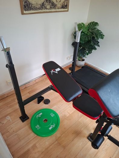 Rival Olympic Weight Bench + 60kg Bumper Plates