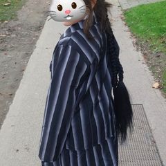 Wednesday Adams Costume _Fancy Dress /Halloween 9_12y