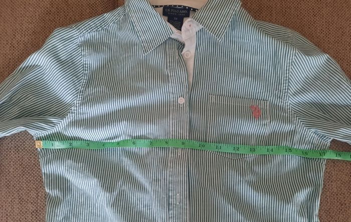 U S Polo Assassin XS Cotton striped shirt in very good condition with no issues see last two photos for exact measurements FREE STANDARD POSTAGE on