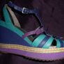 Beautiful Size 6 Clarks Scent Trail Softwear Platform Wedge Sandals Image 4