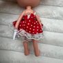 Mini doll I love Minnie Famosa Disney blonde dress red approx. 16 cm. Used Please see pictures Image 9